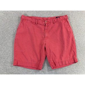 Polo Ralph Lauren Classic Solid Cotton Chino Shorts (Men's‎ 38) Jetty Red